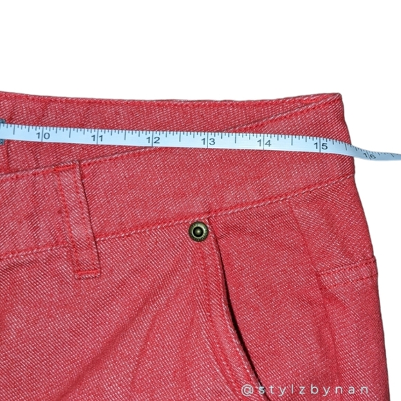 Vintage Liz Claiborne Red Wide Leg Jeans Size 8 - Picture 8 of 9